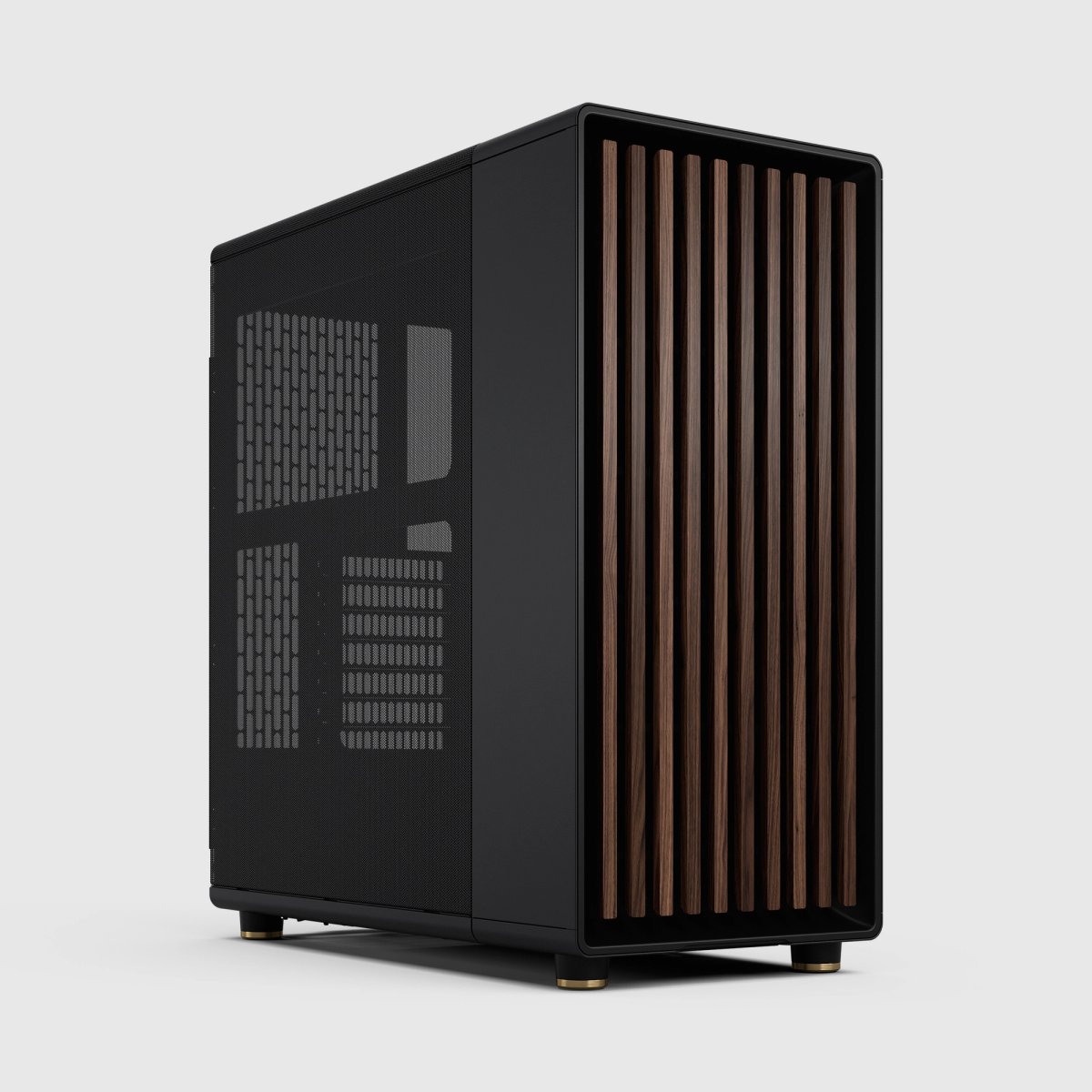 Fractal Design North in Charcoal Black, angled view