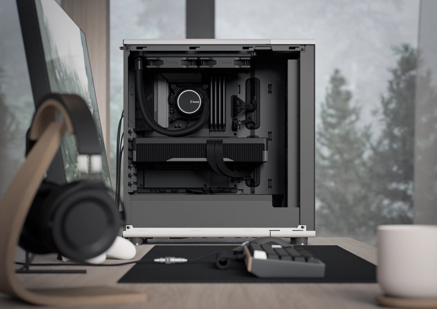 Fractal Design North: space for cooling and components