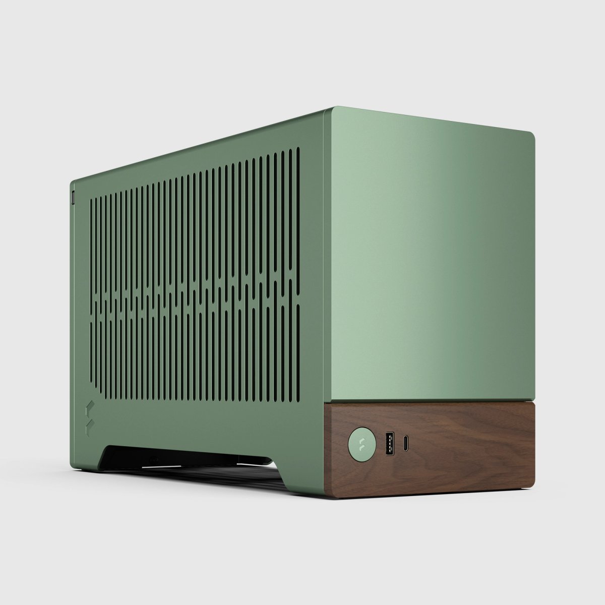 Fractal Design Terra in Jade, angled view